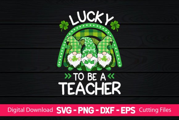 Lucky to Be a Teacher Gnomes: A Charming Embroidery Design