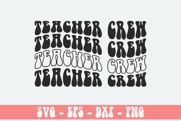 Teacher Crew Retro Svg Design: A Versatile Embroidery Asset