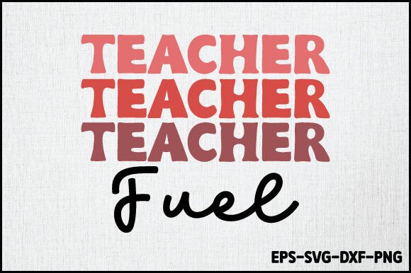 Teacher Fuel Retro Svg Design: A Closer Look