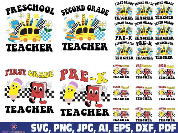 Teacher Grade School Classic Retro Svg: A Versatile Design