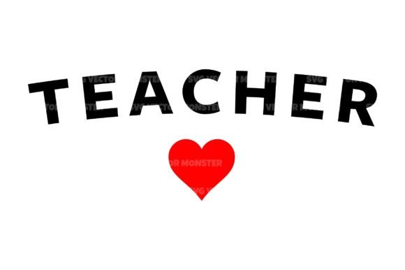 Teacher Red Heart Svg Cut File: A Versatile Design