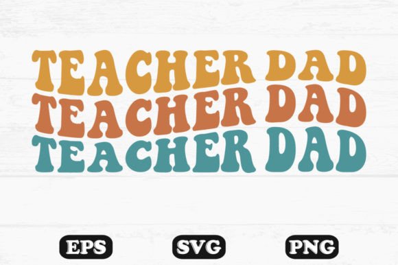 Teacher Retro Wavy SVG File Designs Review