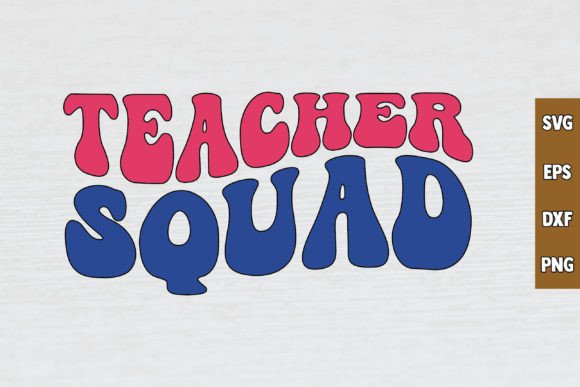 Teacher Squad Retro Svg Design Review