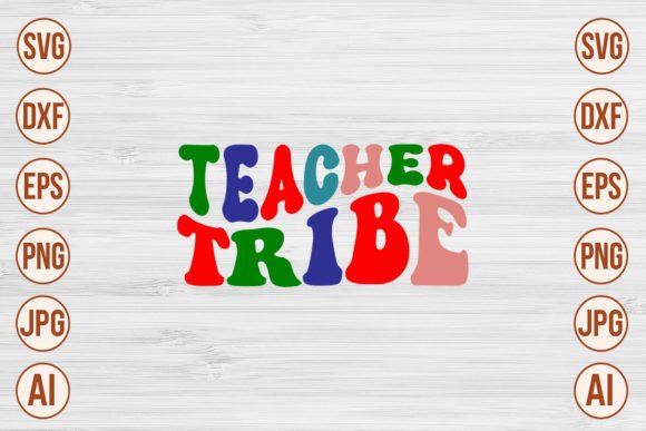 Teacher Tribe Retro SVG Designs for Embroidery