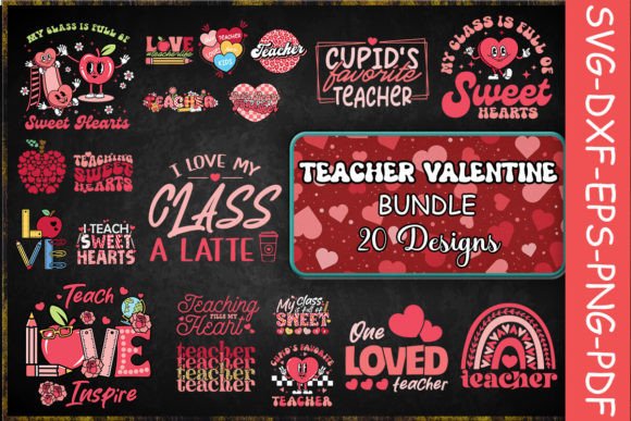 Teacher Valentine Bundle SVG: A Sweet Embroidery Choice
