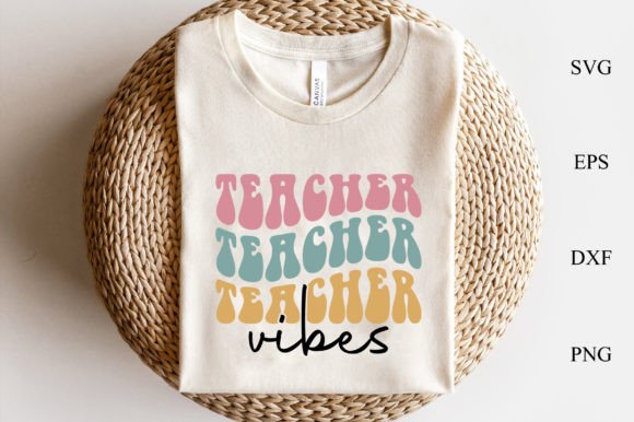 Teacher Vibes Retro Svg Design: A Closer Look